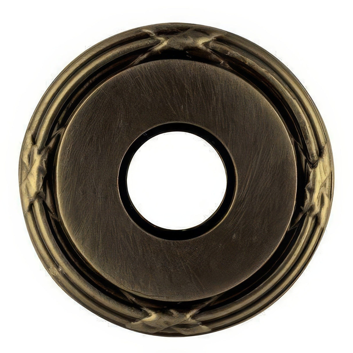 Baldwin 5145050I satin brass and black rosette