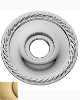 Baldwin 5149060 satin brass and brown rosette