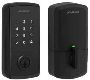 Kwikset 9800WIFITHRDTSCRS2 Halo Select Contemporary S2 Touchscreen Deadbolt in Matte Black