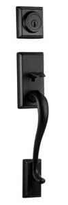 Kwikset 814HE-514 Hawthorne Handle Only; No Deadbolt in Matte Black