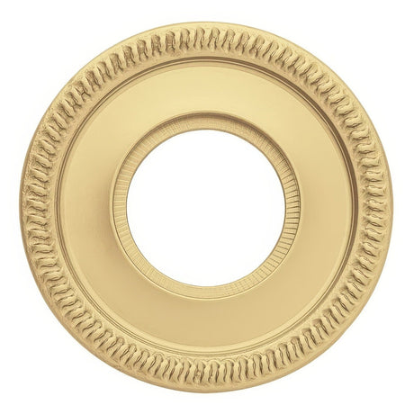 Baldwin 5156060 satin brass and brown rosette