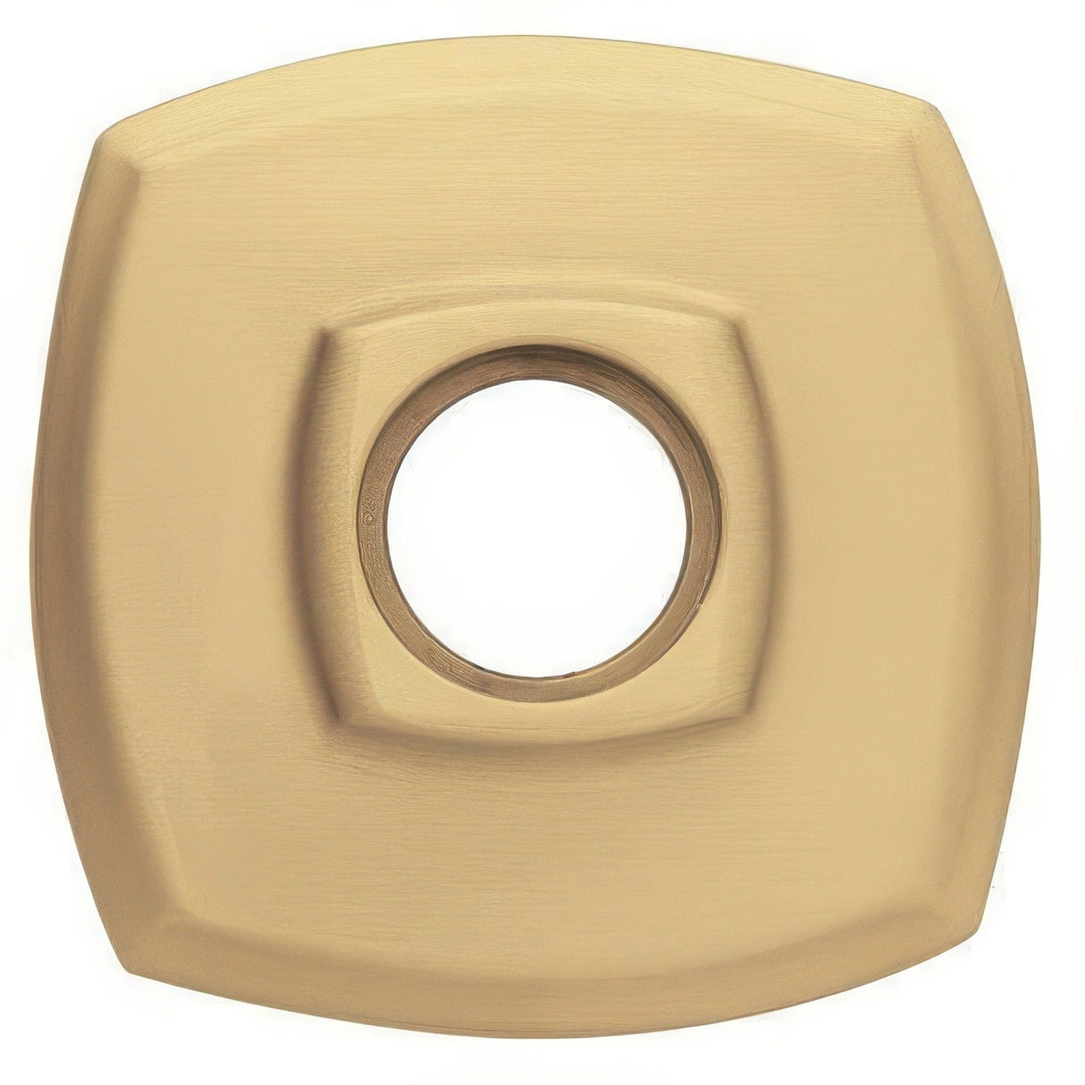 Baldwin 5158060I satin brass and brown rosette