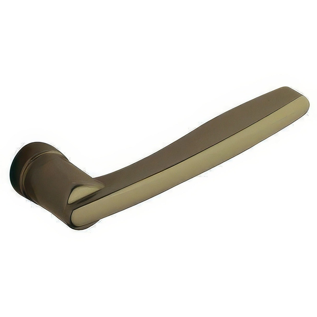 Baldwin 5164050RMR satin brass and black dummy door lever