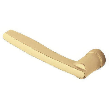 Baldwin 5164060LMR satin brass and brown dummy door lever