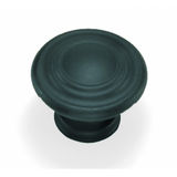 Laurey 51820 518 Nantucket 1-3/8" Zinc Cabinet Knob Matte Black