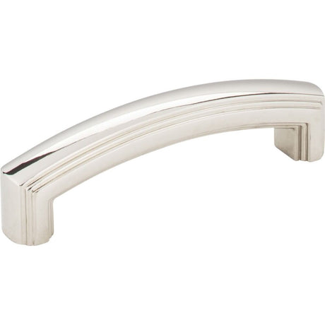 Jeffrey Alexander 519-96NI polished nickel cabinet drawer pull