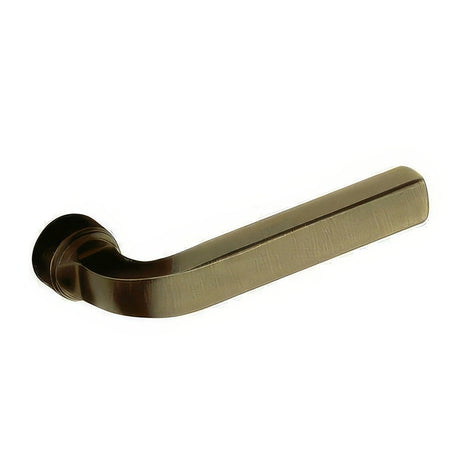 Baldwin 5190050MR satin brass and black dummy door lever