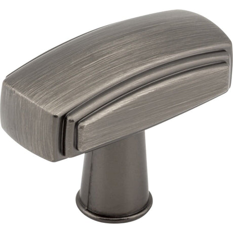 Jeffrey Alexander 519BNBDL brushed pewter cabinet knob