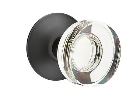 Emtek 5207MDCUS19 flat black privacy door knob