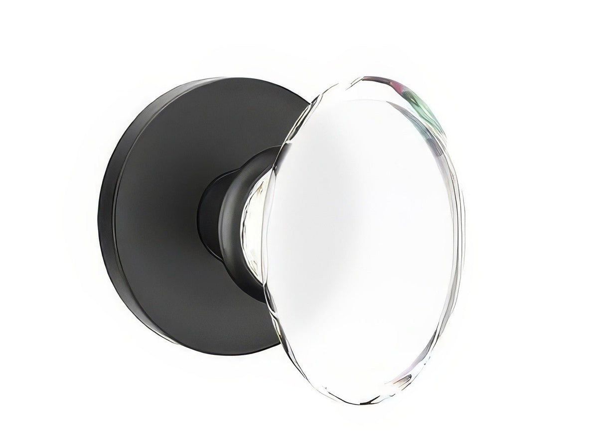 Emtek 5209HTUS19 flat black privacy door knob