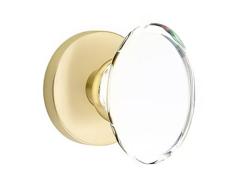 Emtek 5209HTUS4 satin brass privacy door knob