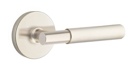 Emtek 5209MYLUS15LH satin nickel privacy door lever