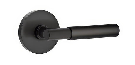 Emtek 5209MYLUS19RH flat black privacy door lever