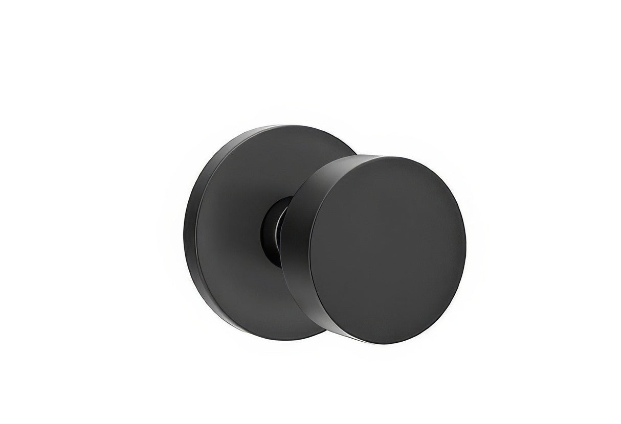 Emtek 5209ROUUS19 flat black privacy door knob