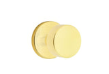 Emtek 5209ROUUS3NL unlacquered brass privacy door knob