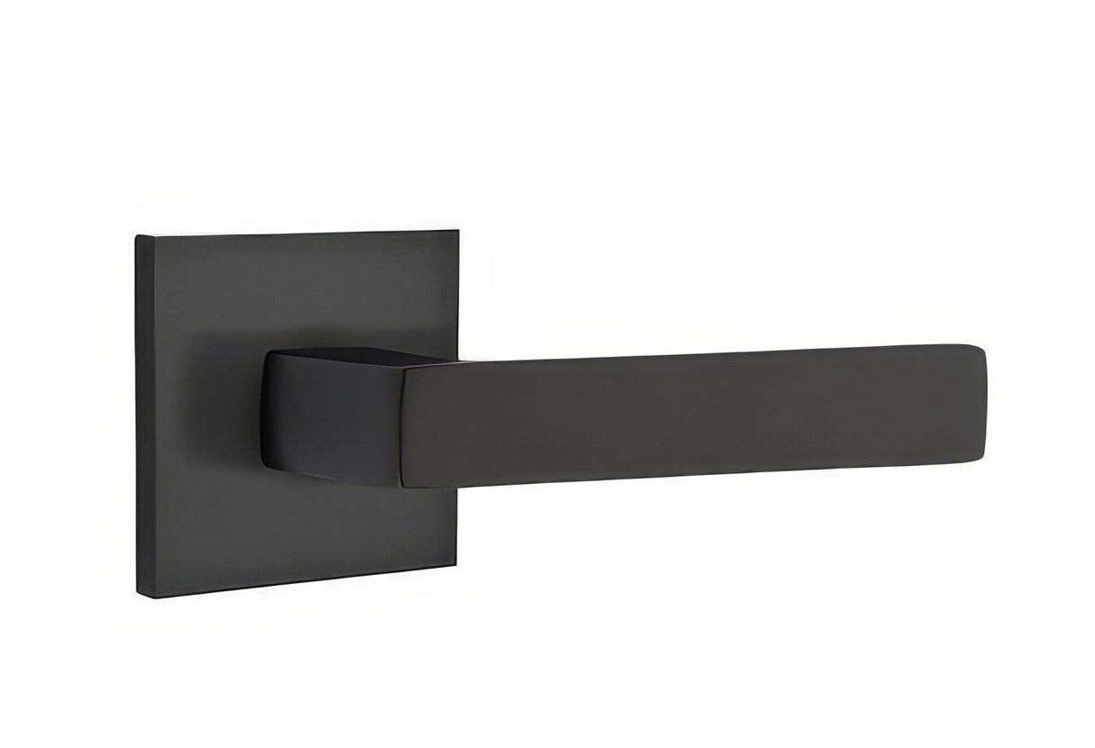Emtek 5210DTUS19RH flat black privacy door lever