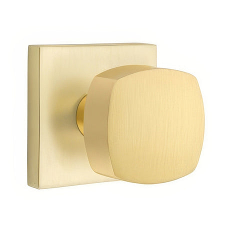 Emtek 5210FRKUS4 satin brass privacy door knob