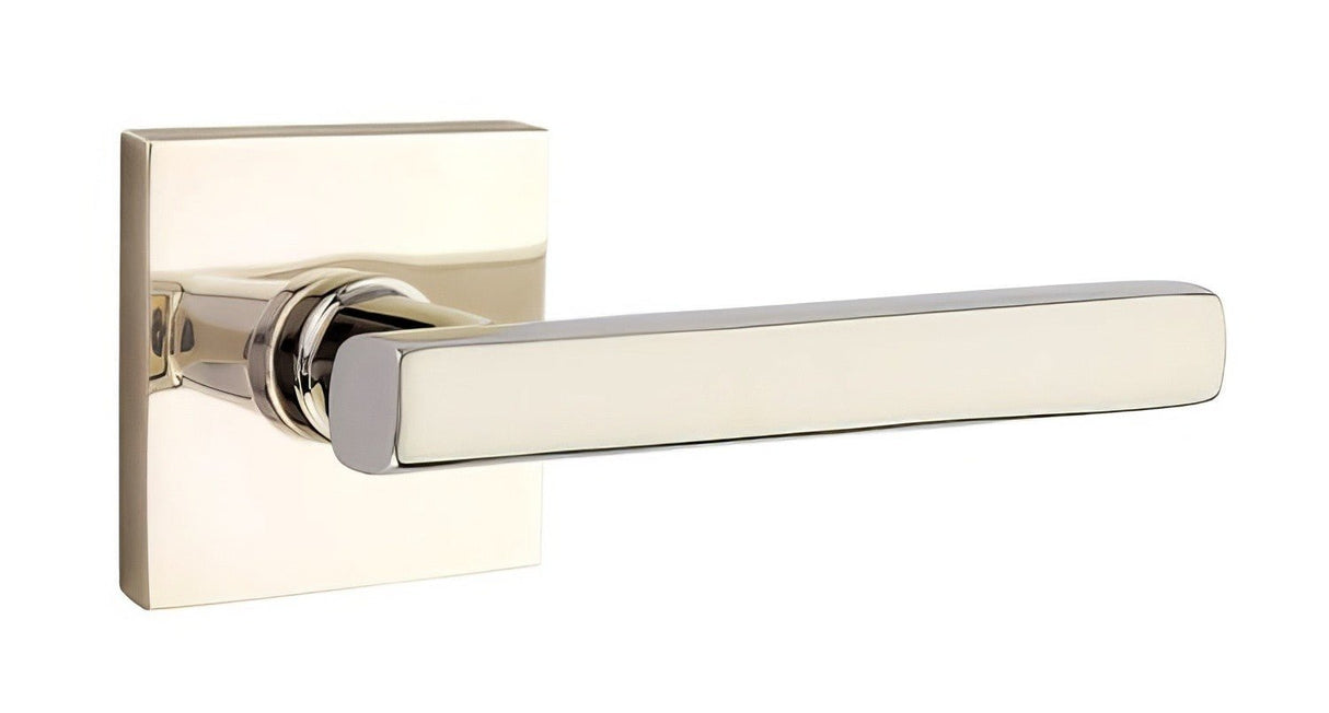 Emtek 5210FRLUS14RH polished nickel lifetime privacy door lever
