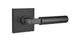 Emtek 5210HECUS19LH flat black privacy door lever