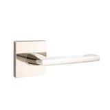 Emtek 5210HLOUS14LH lifetime polished nickel privacy