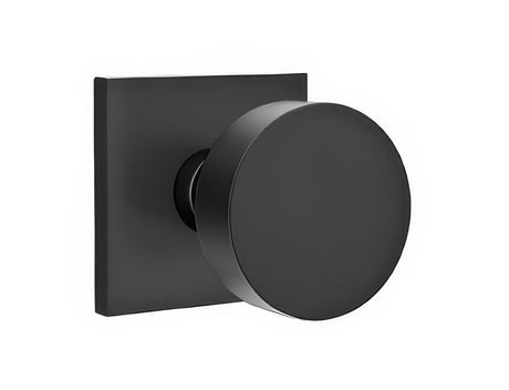 Emtek 5210ROUUS19 flat black privacy door knob