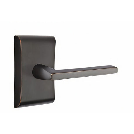 Emtek 5211HLOUS10BLH oil rubbed bronze privacy door lever