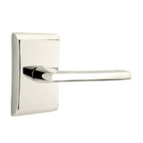 Emtek 5211HLOUS14LH polished nickel lifetime privacy door lever
