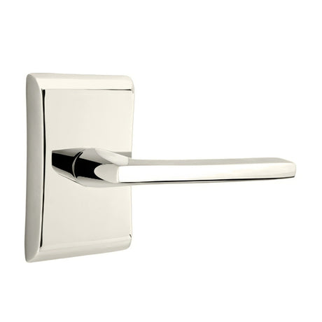 Emtek 5211HLOUS14LH polished nickel lifetime privacy door lever