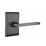 Emtek 5211HLOUS19RH flat black privacy door lever