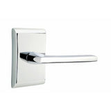 Emtek 5211HLOUS26LH polished chrome privacy door lever