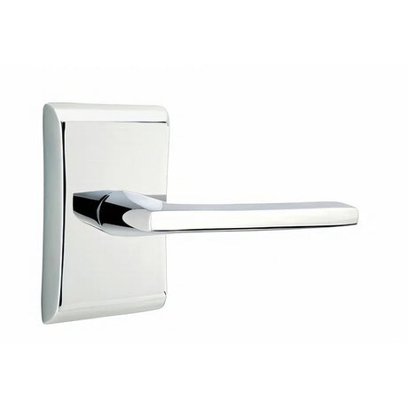 Emtek 5211HLOUS26RH polished chrome privacy door lever