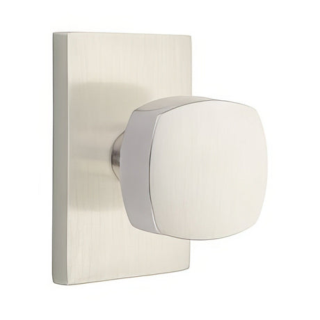 Emtek 5212FRKUS15 satin nickel privacy door knob