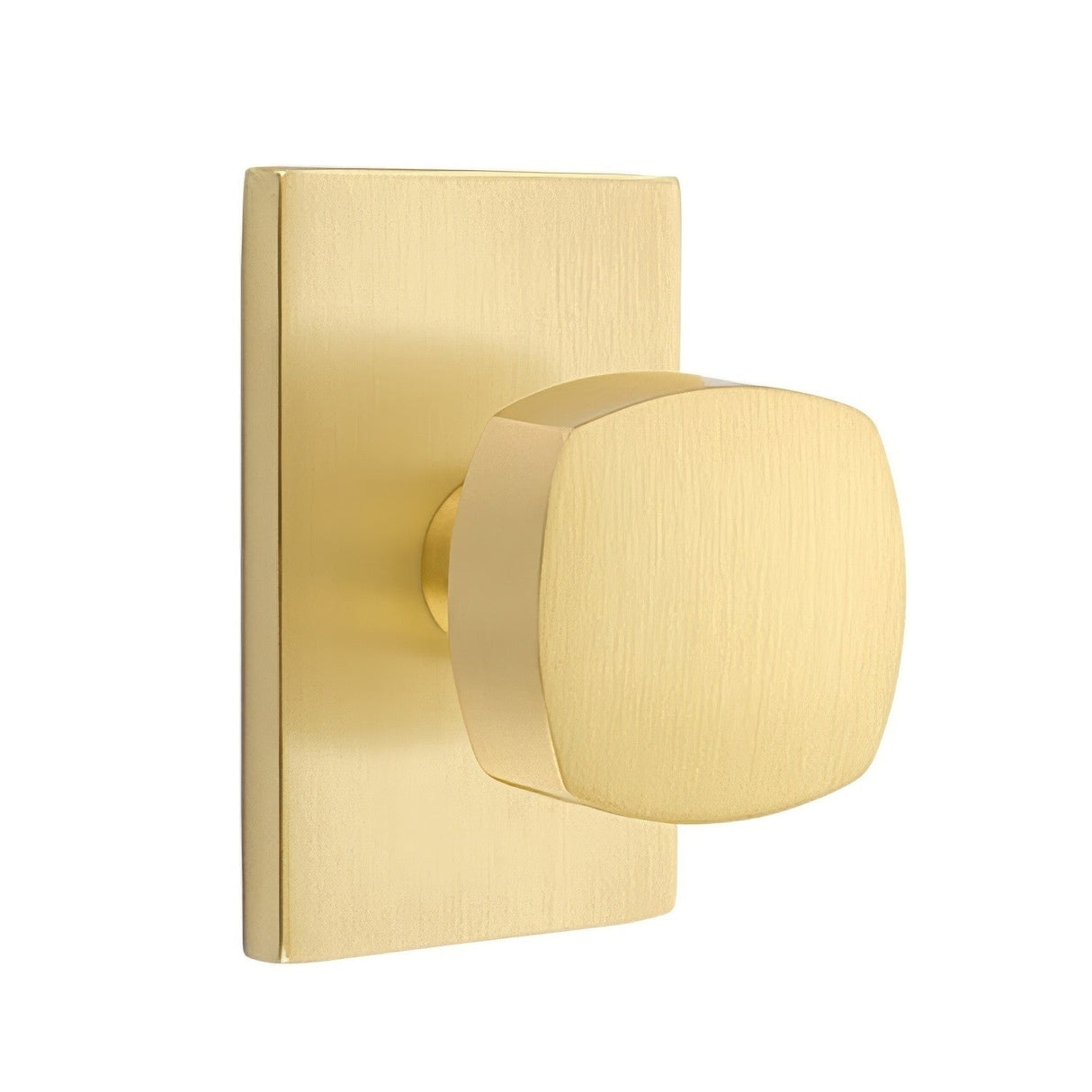 Emtek 5212FRKUS4 satin brass privacy door knob