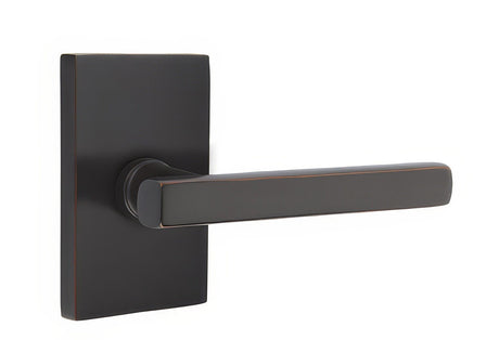 Emtek 5212FRLUS10BLH oil rubbed bronze privacy door lever