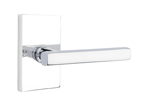Emtek 5212FRLUS26LH polished chrome privacy door lever