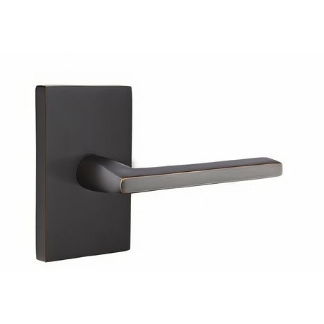 Emtek 5212HLOUS10BRH oil rubbed bronze privacy door lever