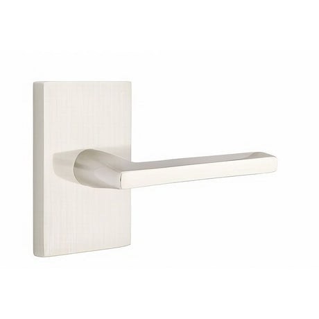 Emtek 5212HLOUS15RH satin nickel privacy door lever