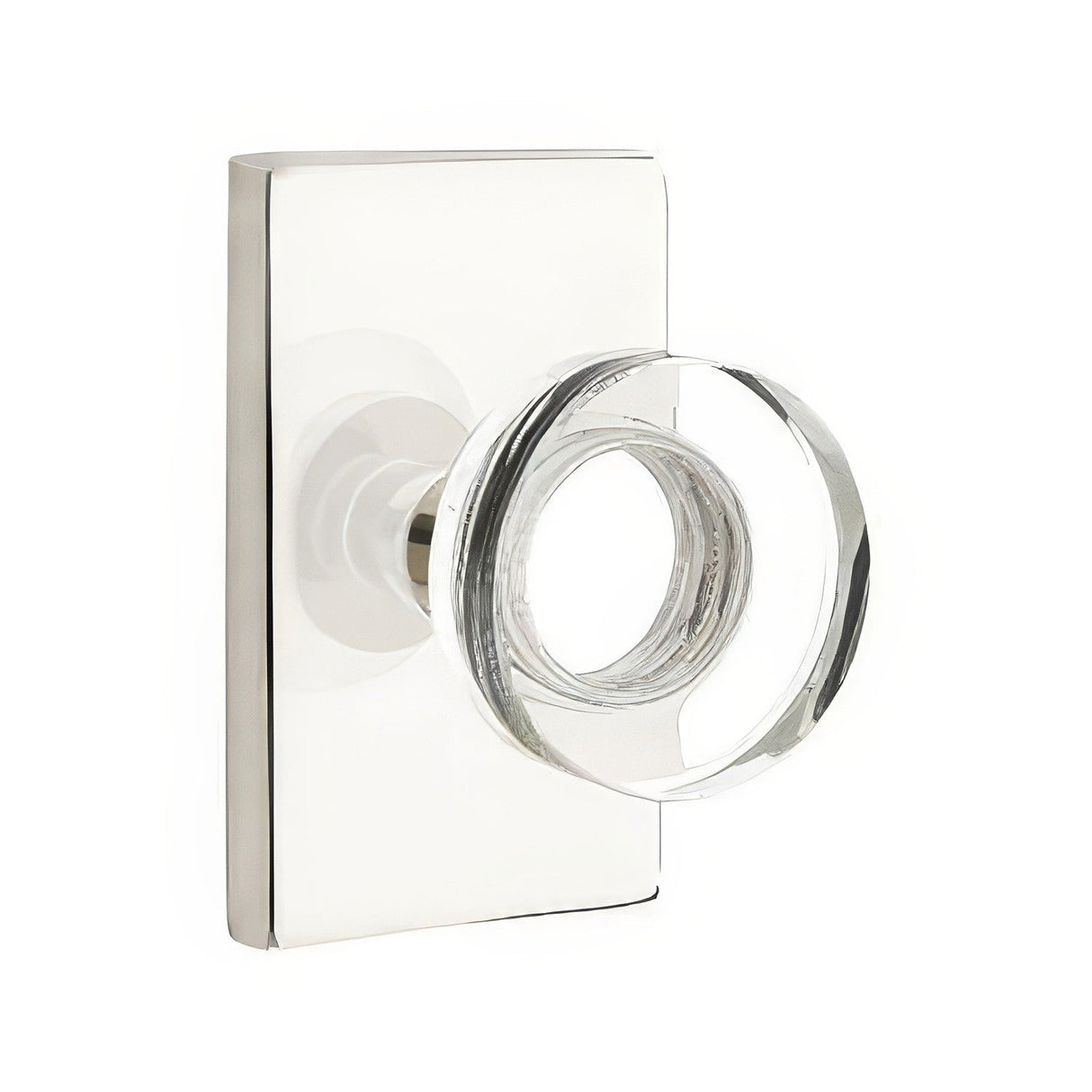 Emtek 5212MDCUS14 polished nickel lifetime privacy door knob