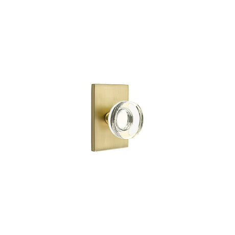 Emtek 5212MDCUS4 satin brass privacy door knob