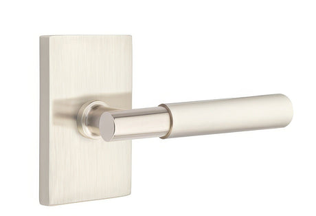 Emtek 5212MYLUS15LH satin nickel privacy door lever