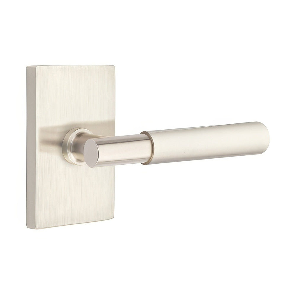 Emtek 5212MYLUS15RH satin nickel privacy door lever