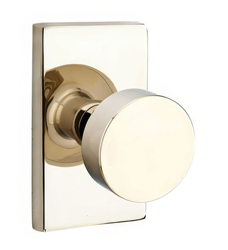 Emtek 5212ROUUS14 polished nickel lifetime privacy door knob