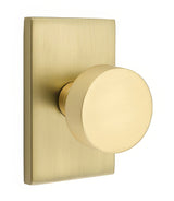 Emtek 5212ROUUS4 satin brass privacy door knob