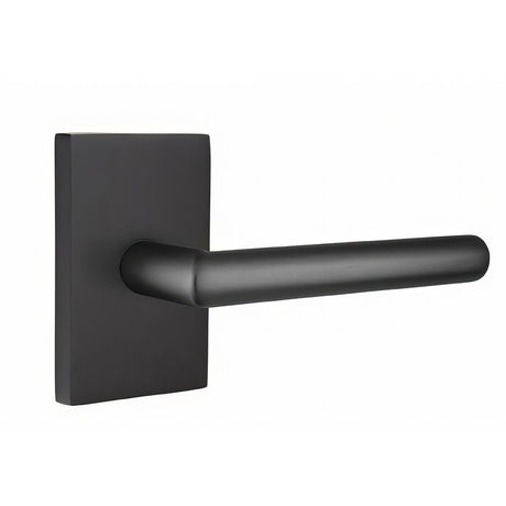 Emtek 5212STUUS19LH flat black privacy door lever