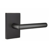 Emtek 5212STUUS19RH flat black privacy door lever