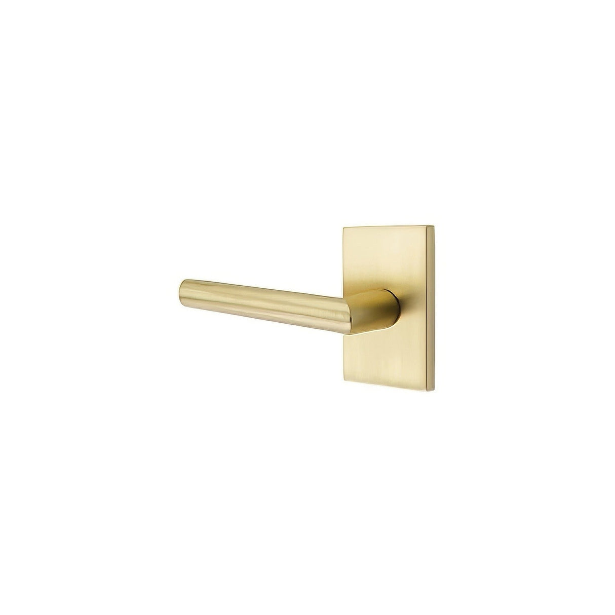 Emtek 5212STUUS4RH satin brass privacy door lever