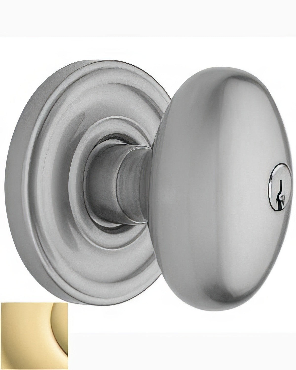 Baldwin 5225031ENTR non lacquered brass keyed entry door knob