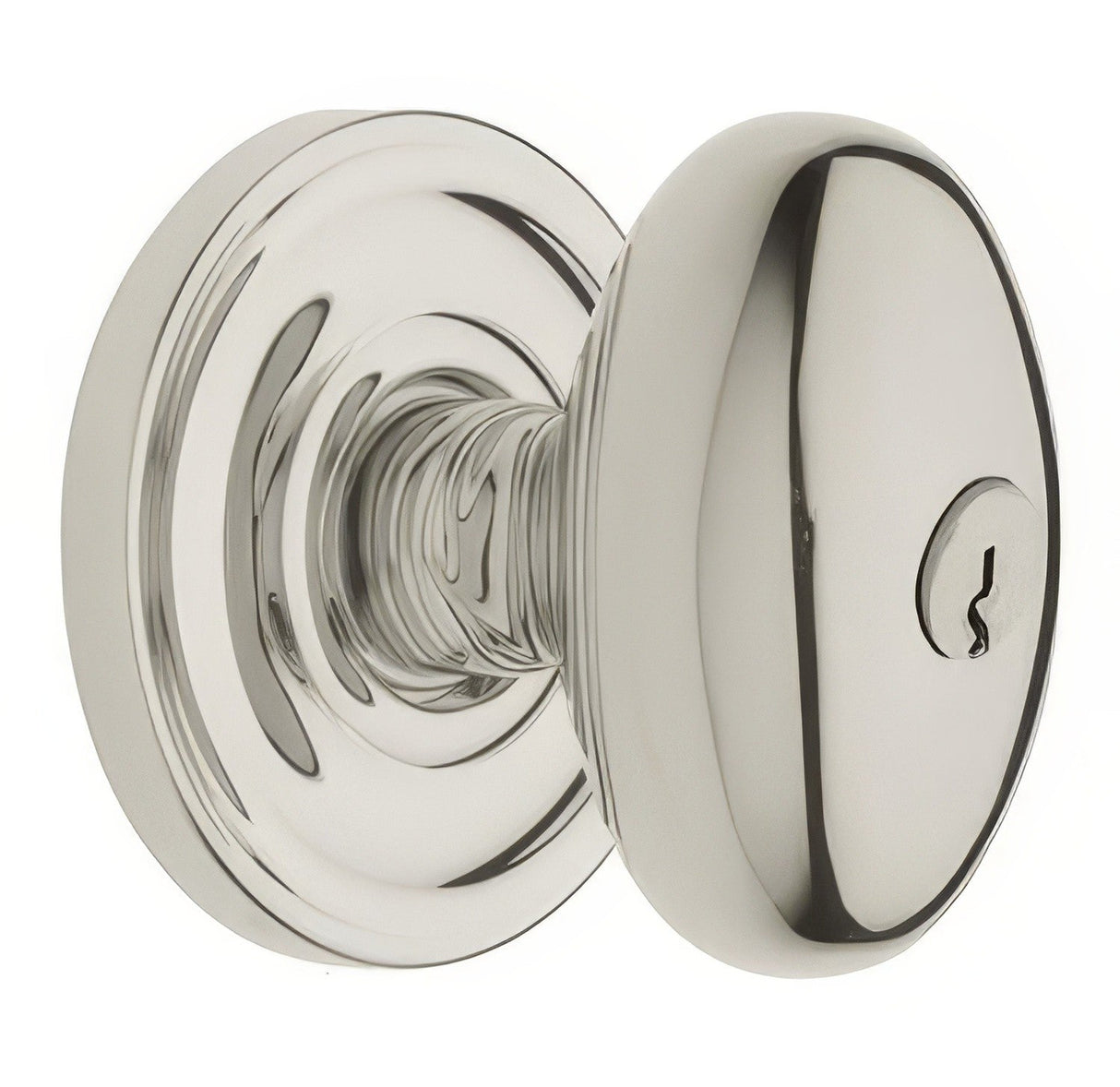 Baldwin 5225055ENTR lifetime polished nickel keyed entry door knob