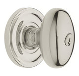 Baldwin 5225055ENTR lifetime polished nickel keyed entry door knob