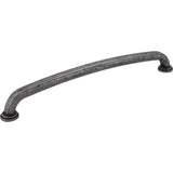 Jeffrey Alexander 527-12SIM distressed antique silver cabinet pull / appliance pull